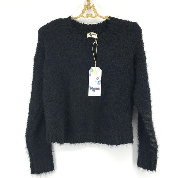 LAST 1🌸SHOW ME YOUR MUMU Cropped Varsity Sweater - Picture 8 of 10